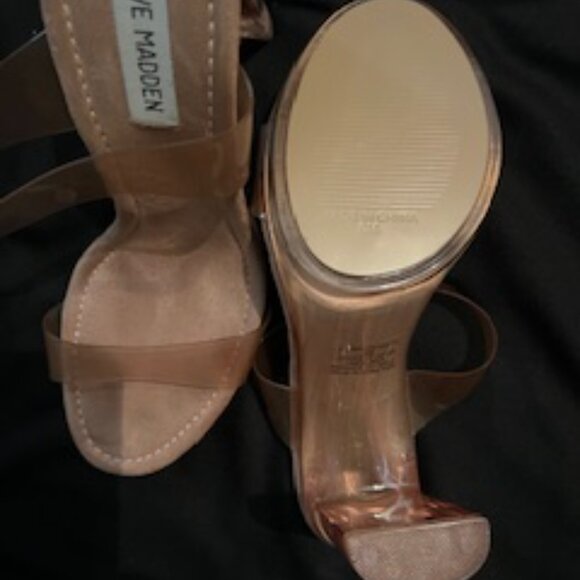 STEVE MADDEN Glassy Rose Mule Heels!! - Picture 2 of 3